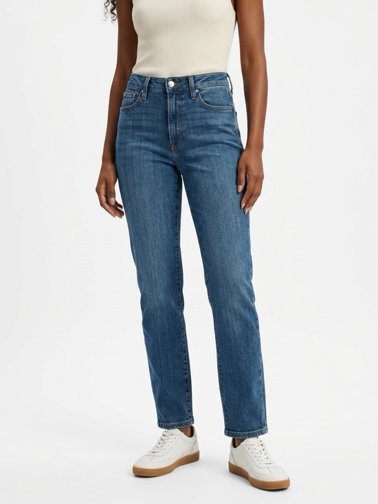 Good American Denim - Good American Good Classic High Rise Straight Denim Medium Wash Size 4 / 27